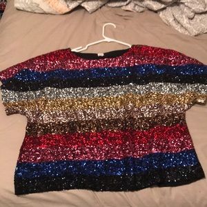 GAP women’s sequin blouse